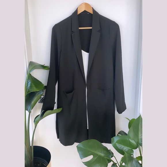 ✨ charcoal duster jacket/blazer ✨ - Picture 1 of 9